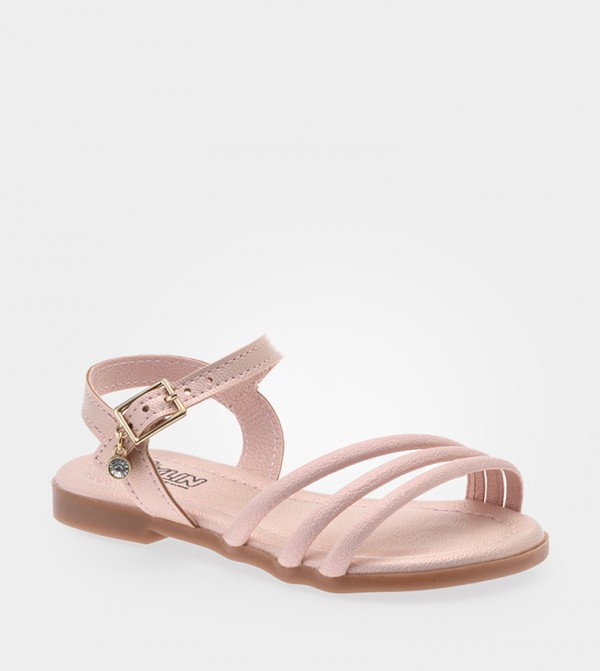 SUAMI Ankle Strap Flat Sandals