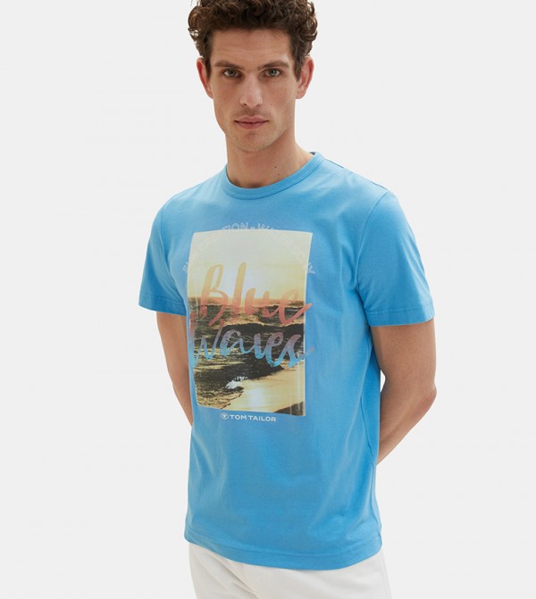 Photo Print Short Sleeves T-Shirt