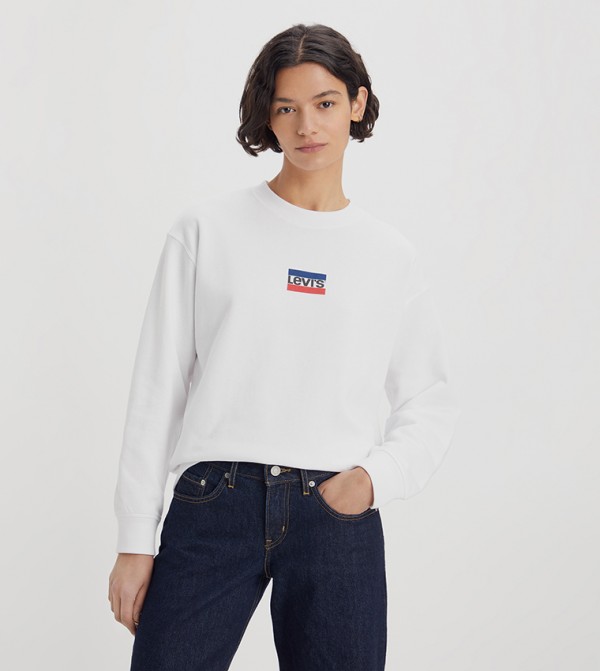 Logo Printed Crew Neck Sweatshirt