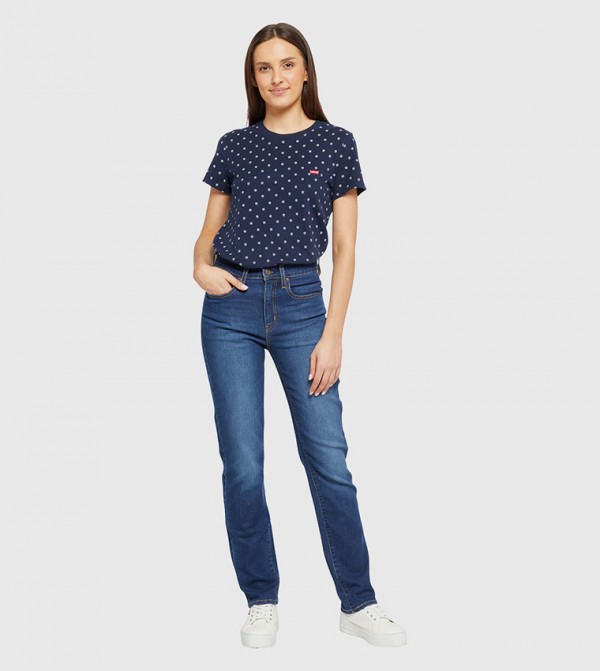 724 High Rise Straight Jeans
