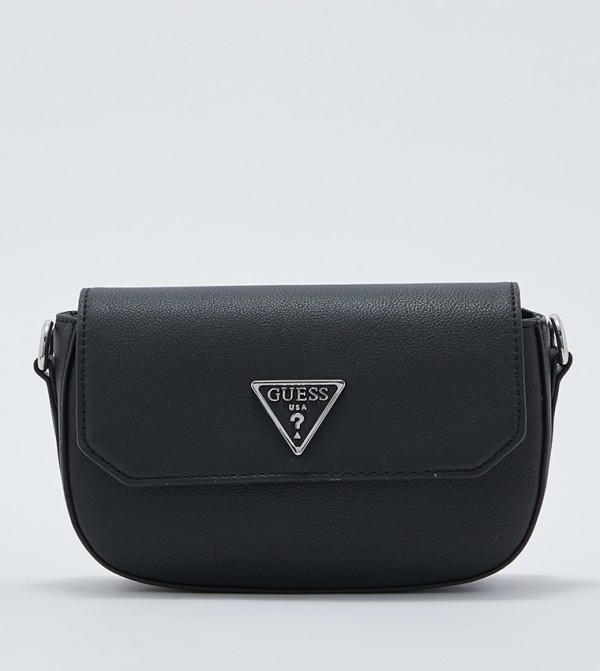 Buy Guess Ambrose Mini Crossbody Flap Black In Black 6thStreet UAE