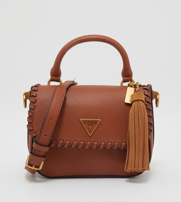 Kaoma Logo Detailed Satchel with Tassels