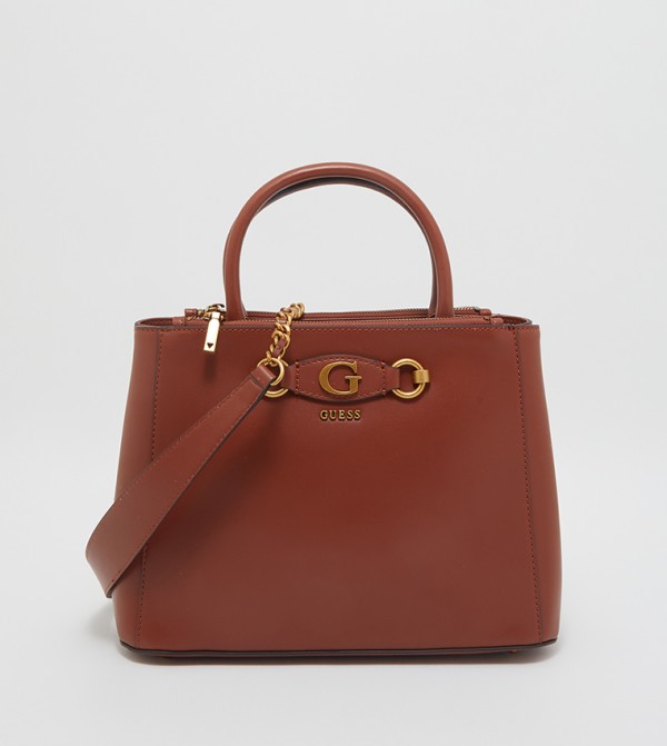 Izzy Status Logo Detailed Satchel Bag