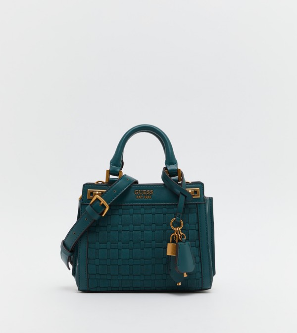 Buy Guess Katey Logo Detailed Mini Satchel in Green 6thStreet Saudi Arabia