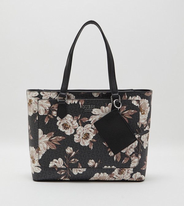 Buy Guess Homestead Floral Printed Tote Bag With Purse In Grey 6thStreet Saudi Arabia