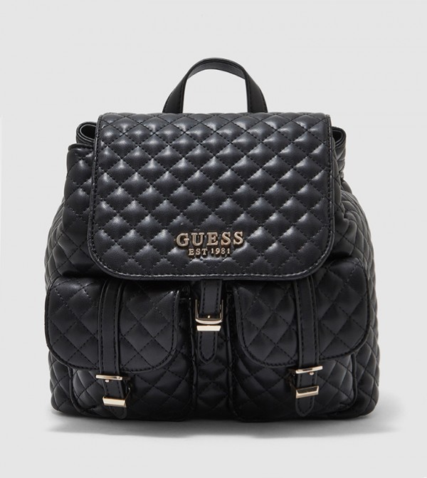 Buy Guess ADAM Quilted Backpack In Black | 6thStreet Bahrain
