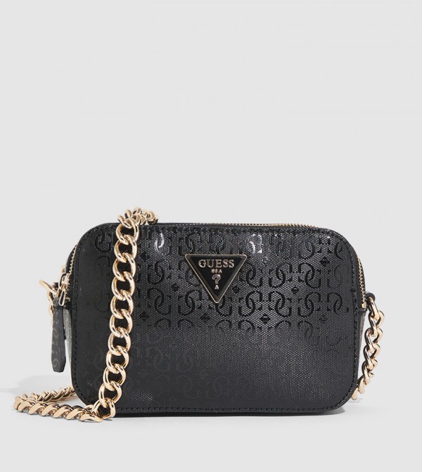 Buy Guess Monogram Patterned Crossbody Bag In Black 6thStreet Saudi
