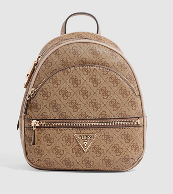 Monogram Patterned Zip Around Backpack