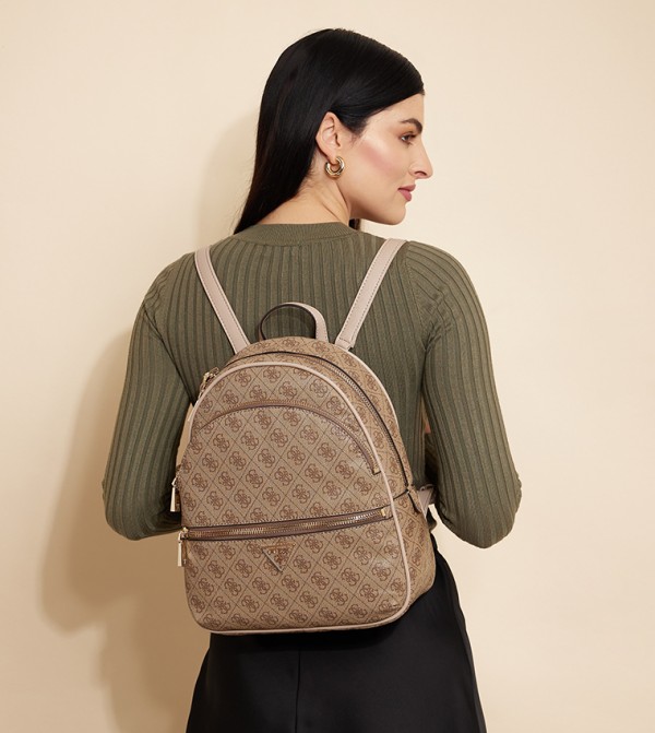 Leeza large logo outlet backpack