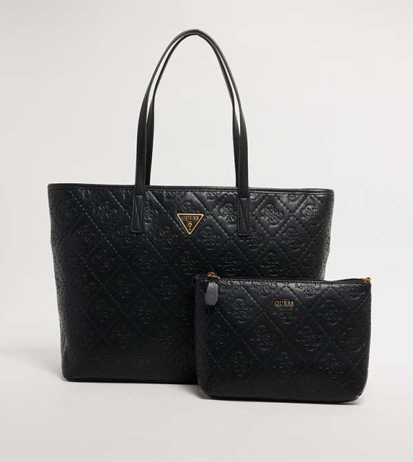 Buy Guess POWER Embossed Tote Bag with Pouch in Black 6thStreet UAE