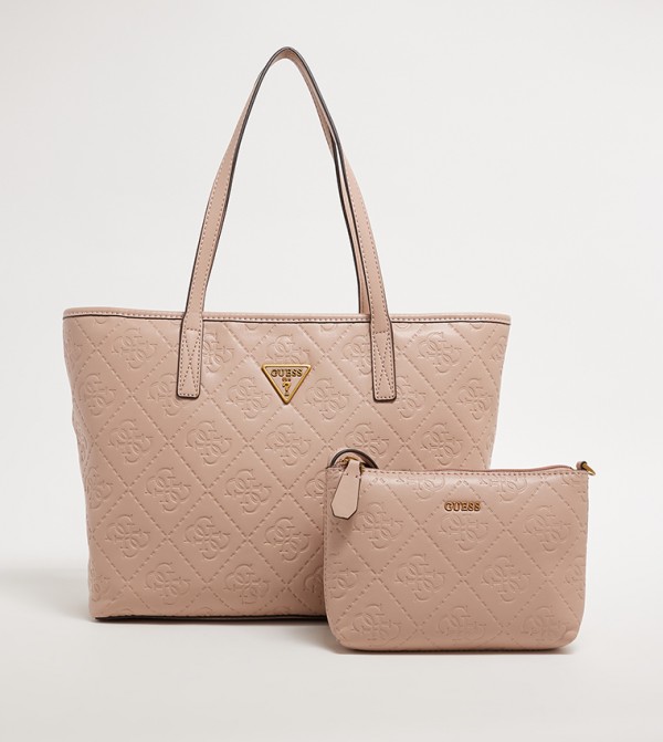 POWER PLAY Monogram Debossed Tote Bag Set, Large
