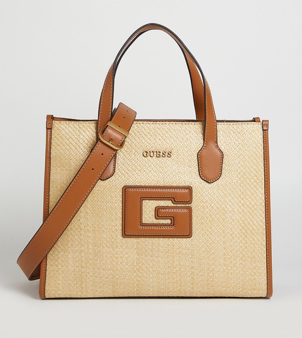 G STATUS Straw Tote Bag