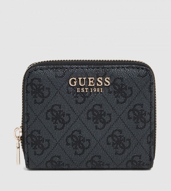LAUREL Logo Patterned Zip-Around Wallet