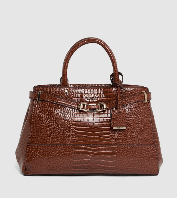 Textured Satchel Bag