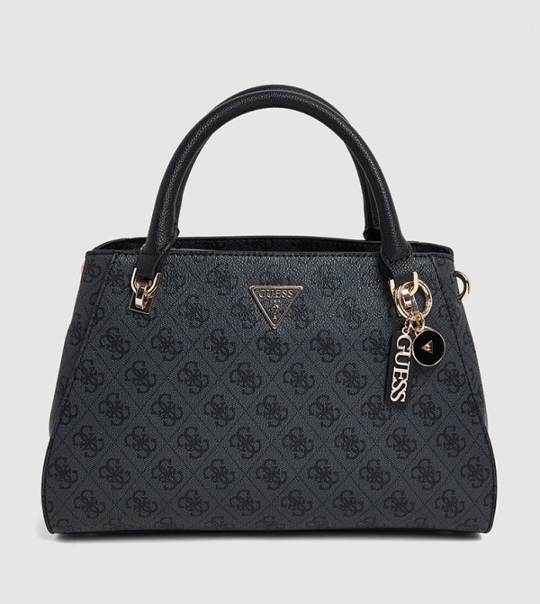 NOELLE Logo Patterned Satchel Bag