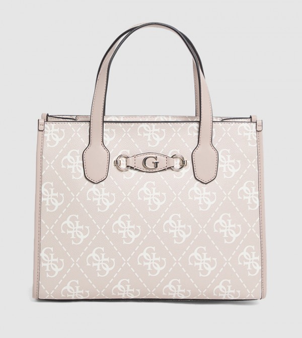IZZY Monogram Patterned Tote Bag