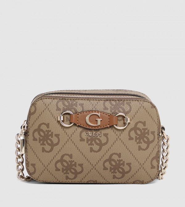 IZZY Monogram Patterned Crossbody Bag