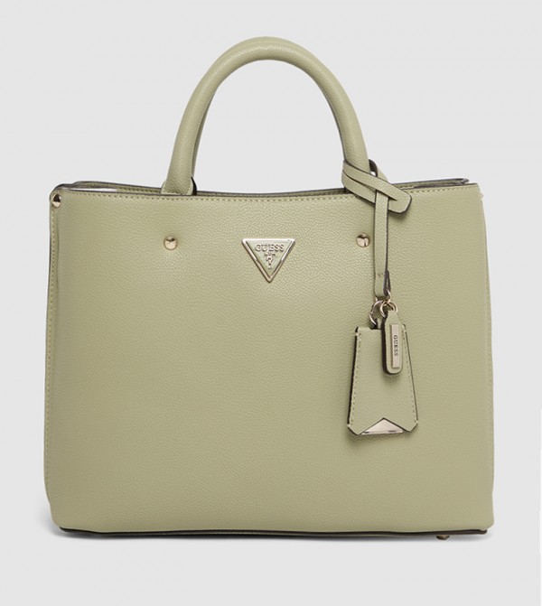 MERIDIAN Logo Detail Satchel Bag