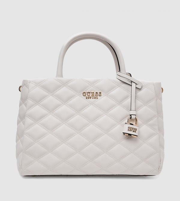 Quilted Zippered Satchel Bag