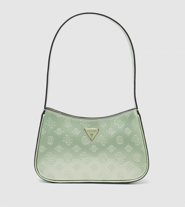 Logo Patterned Shoulder Bag