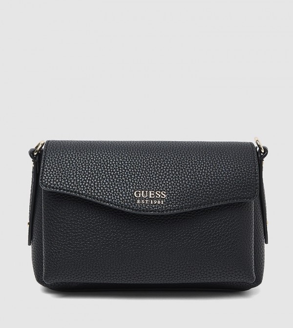 BRENTON Textured Flap Shoulder Bag