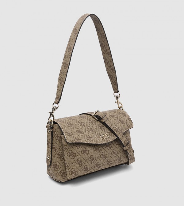 BRENTON Logo Printed Shoulder Bag