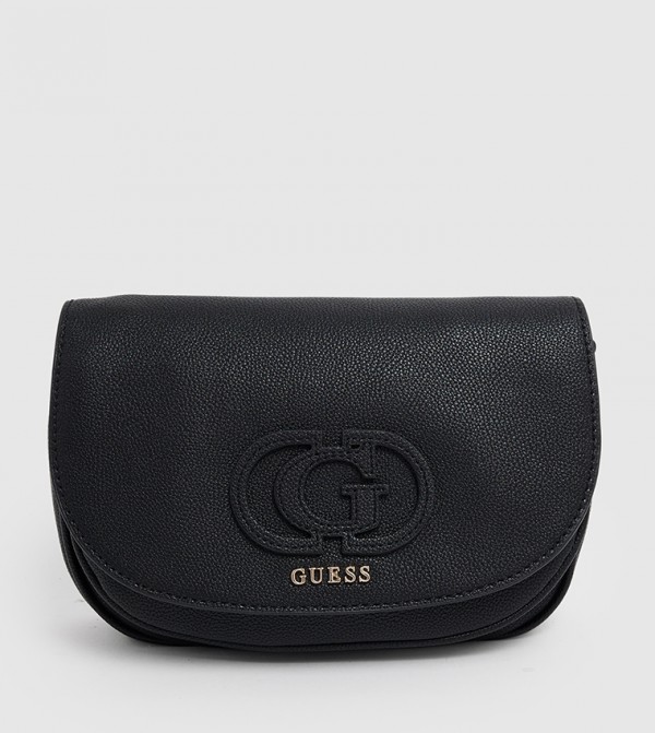 CALEBRA Logo Appliqued Flap Convertible Crossbody Bag