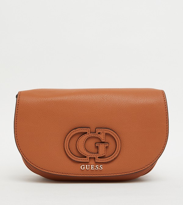 CALEBRA Logo Appliqued Flap Crossbody Bag