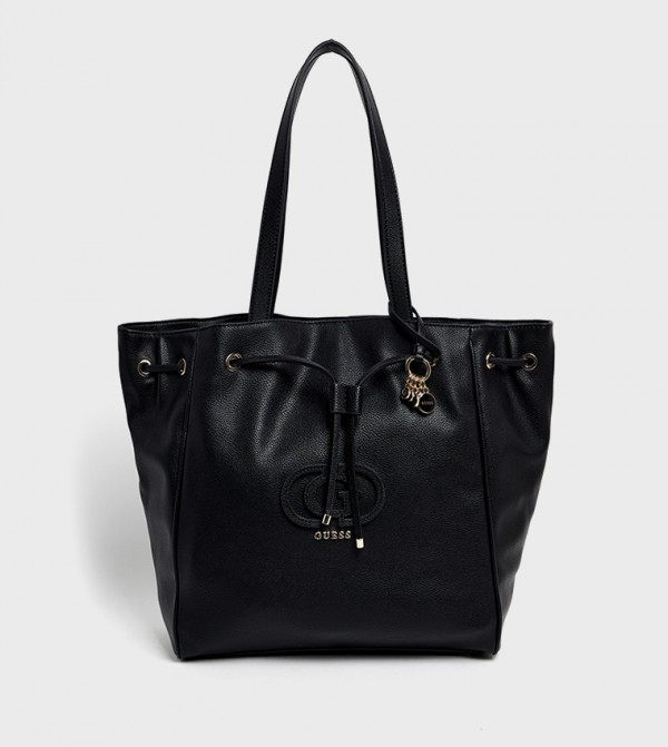 CALEBRA Logo Appliqued Drawstring Tote Bag