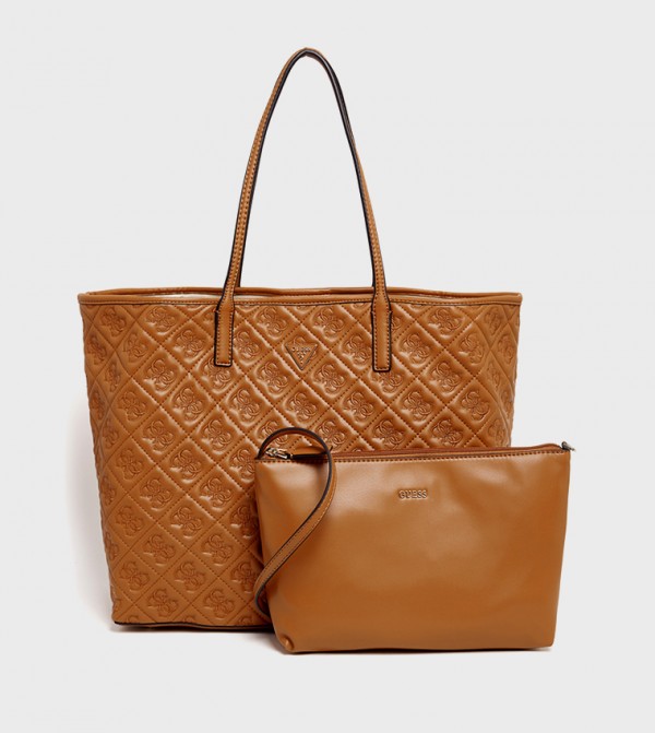 ADELASIA Debossed 2-in-1 Tote Bag