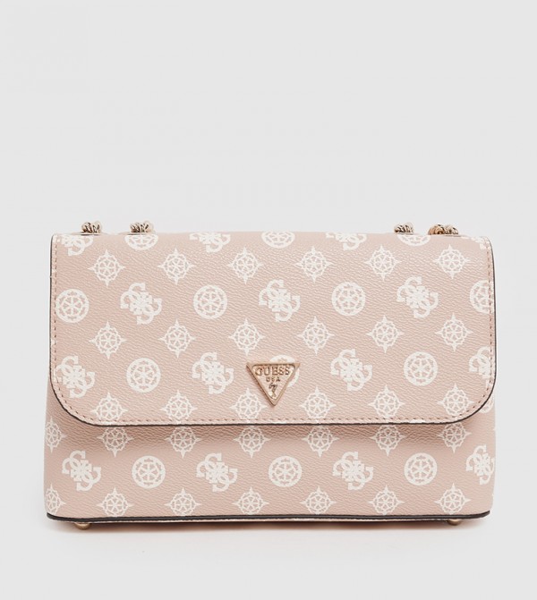 DARYNA II Logo Patterned Flap Convertible Crossbody Bag