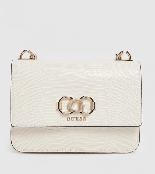 SALINGE Textured Flap Crossbody Bag