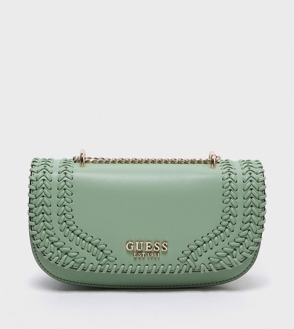 TATUM Braided Flap Convertible Crossbody Bag