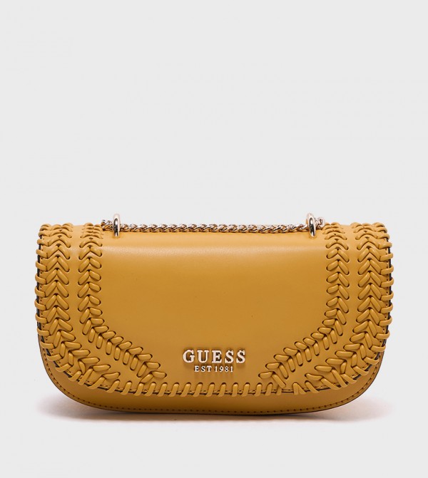 TATUM Braided Flap Convertible Crossbody Bag