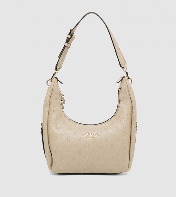 PHOEBE Monogram Debossed Shoulder Bag