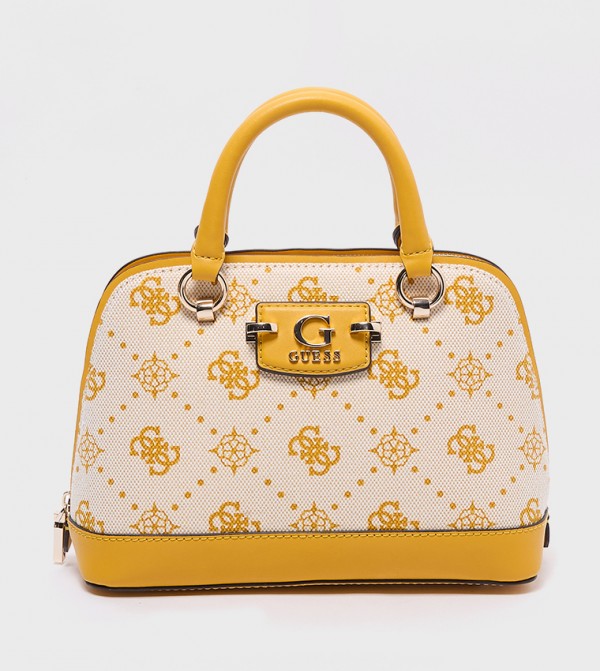 NEDA Logo Patterned Dome Satchel Bag