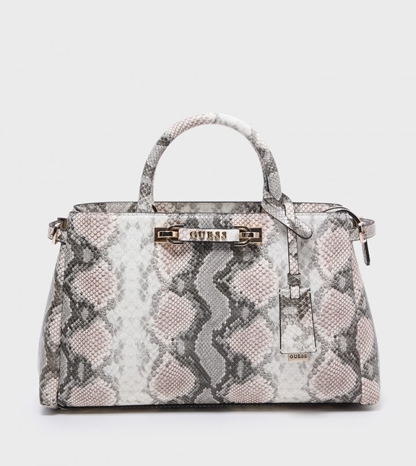 LEFIA LUXURY Snakeskin Satchel Bag