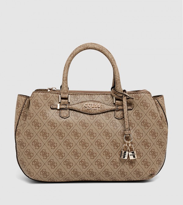 KATYA Monogram Patterned Satchel Bag