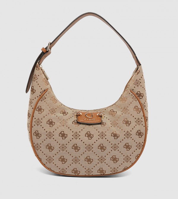 NEDA Monogram Patterned Hobo Bag