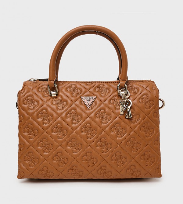 ADELASIA Debossed Satchel Bag