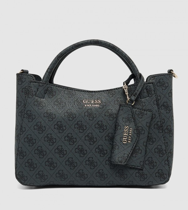 BRENTON Monogram Patterned Satchel Bag