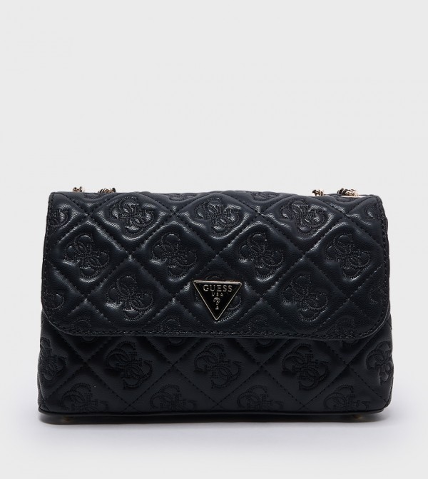 ADELASIA Debossed Flap Convertible Crossbody Bag