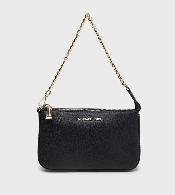 JET SET Textured Chain Link Shoulder Bag