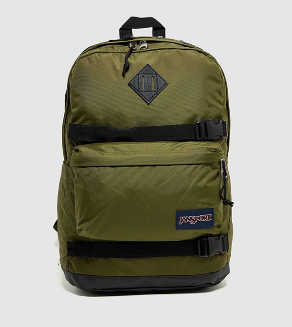 Label Detail Front Pocket Backpack