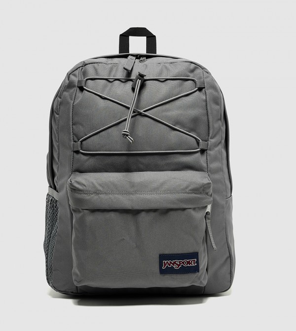 Label Detail Front Pocket Backpack