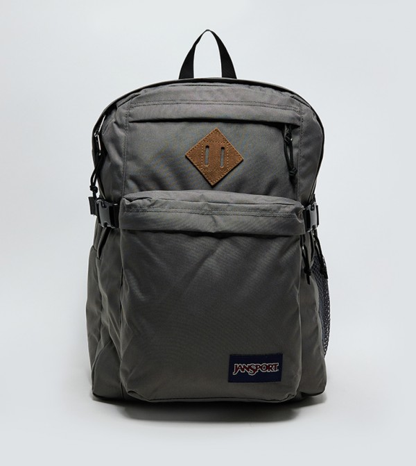 Label Detail Front Pocket Backpack