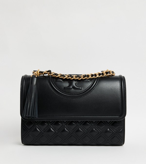 FLEMING Textured Flap Convertible Shoulder Bag