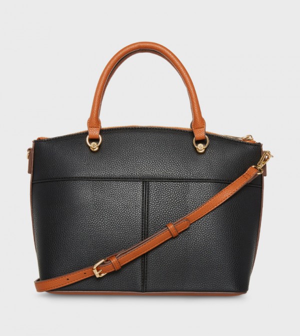Textured Satchel Bag