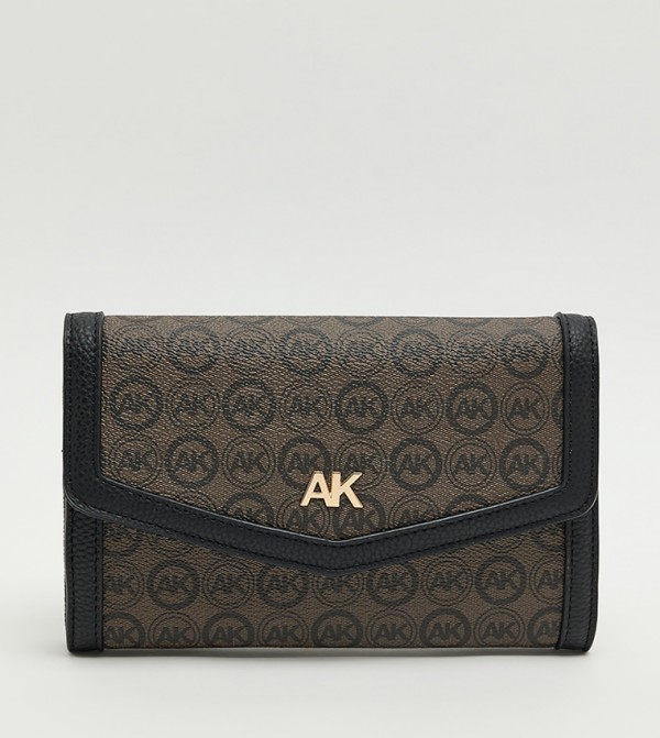 Monogram Patterned Flap Crossbody Bag