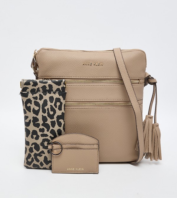 Textured Crossbody Bag Gift Set